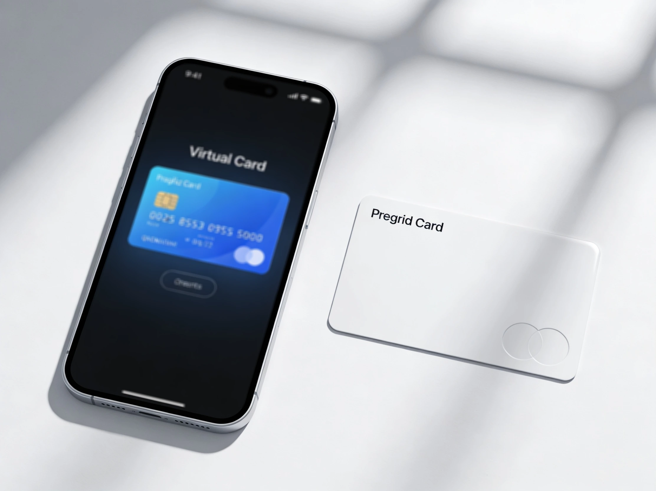 EcoPayz sanal kart ve fiziksel EcoCard yan yana görüntüsü